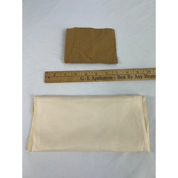 Louis Vuitton Dust Bag Brown Polishing Cloth Lot 100% Cotton Made In Italy - Picture 5 of 6